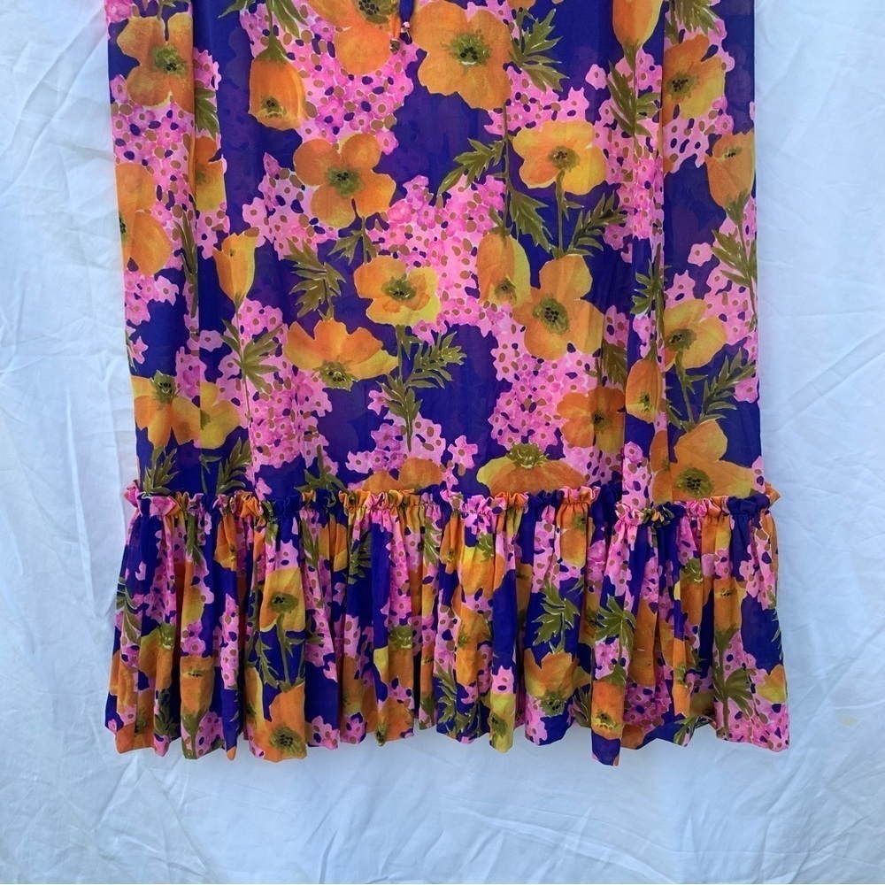 Lilly Pulitzer Vintage 1960’s ‘The Lilly’ Multicolor Floral Maxi Dress Rare - Picture 8 of 17